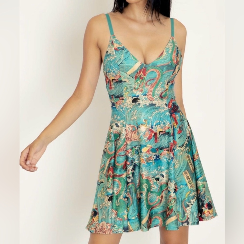 Blackmilk Dragon King Mini Strappy Dress